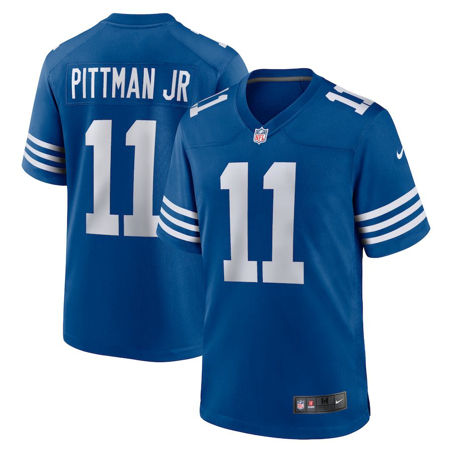 Men Indianapolis Colts #11 Michael Pittman Jr. Nike Royal Alternate Game NFL Jersey